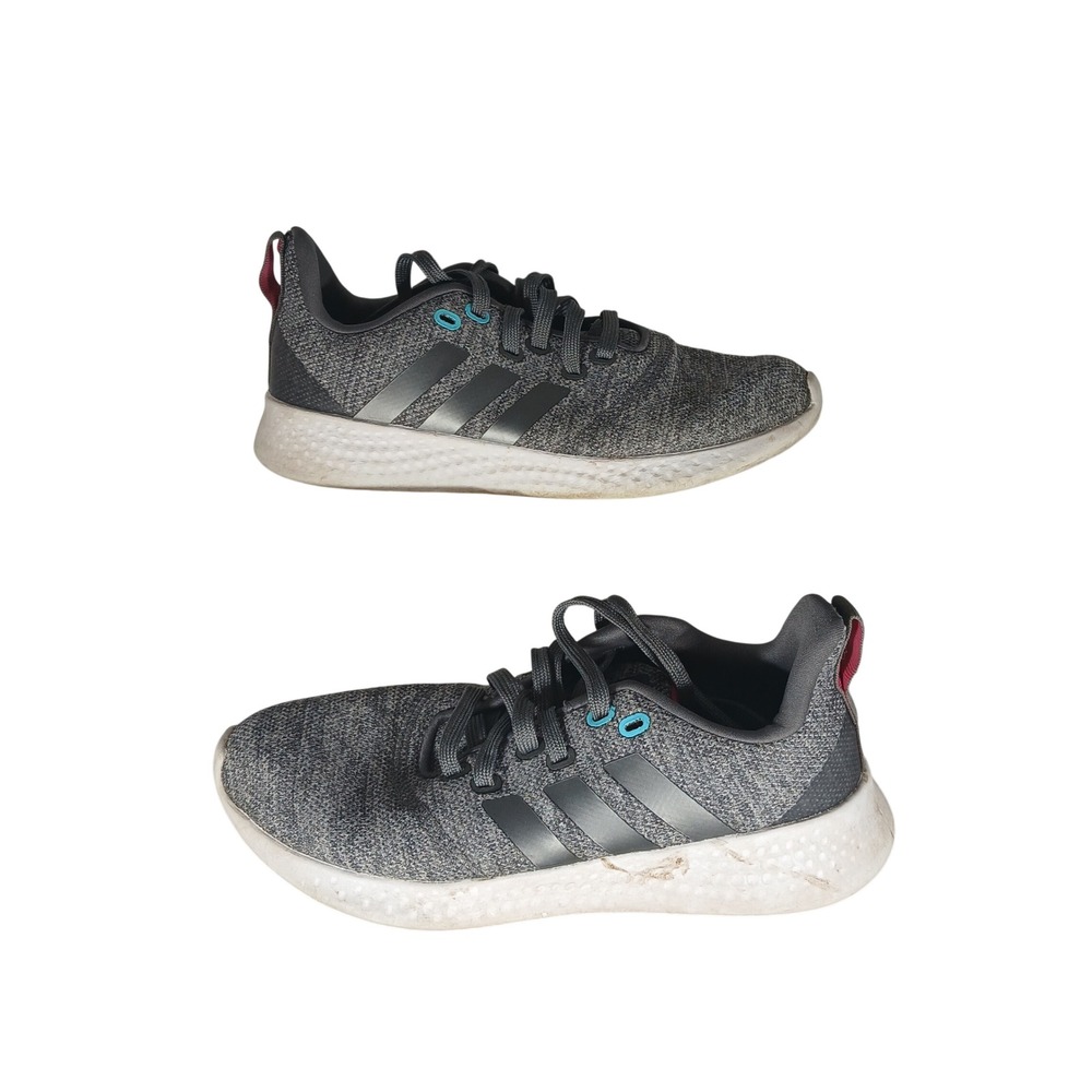 Adidas Puremotion Running Shoes 6.5 Grey Silver Pink Athletic Sneakers GV8925